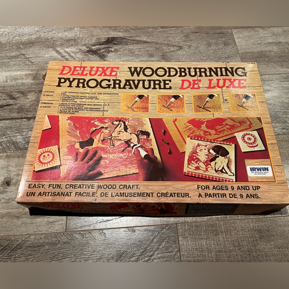 Vintage 1970s 1980s wood burning kit Irwin Toys 2 combined - Picture 3 of 3